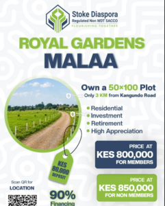 50 × 100 Plots for Sale at Royal Gardens, Malaa