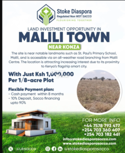 1/8 Acre Plots for Sale in Malili Town near Konza